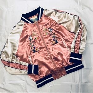 Cali 1850 bomber jacket with bird decals